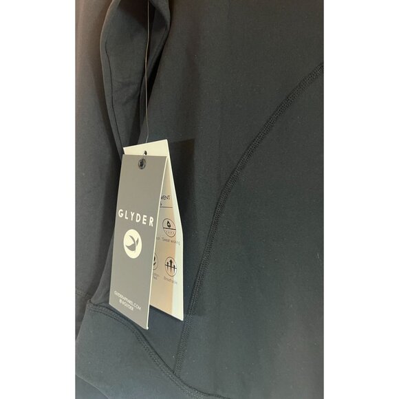 Glyder Fitness Jacket Coat Womens M Zip-Up Reign Logo Black Mesh back NEW - Picture 12 of 14